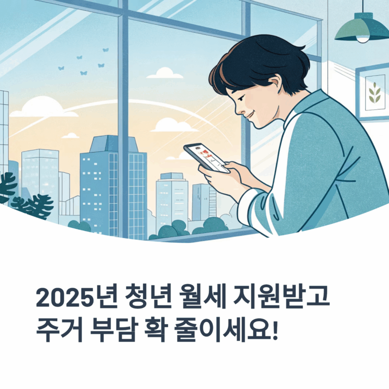 한눈에 보는 청년 월세 지원 대상자 자격 조건 (2025년 최신 정리)
