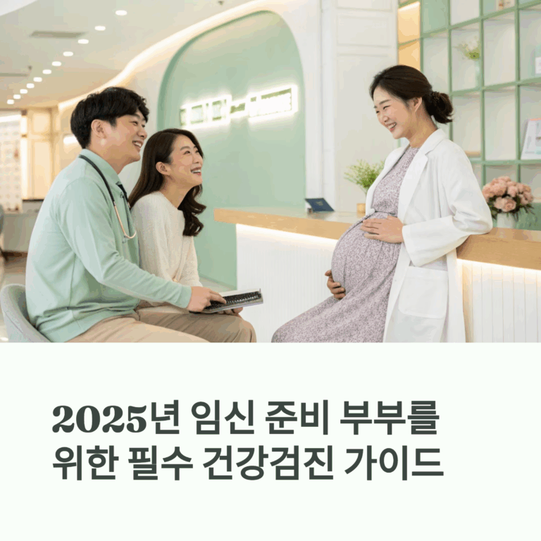 [2025년 필수 체크] 임신 전 건강검진 항목 총정리