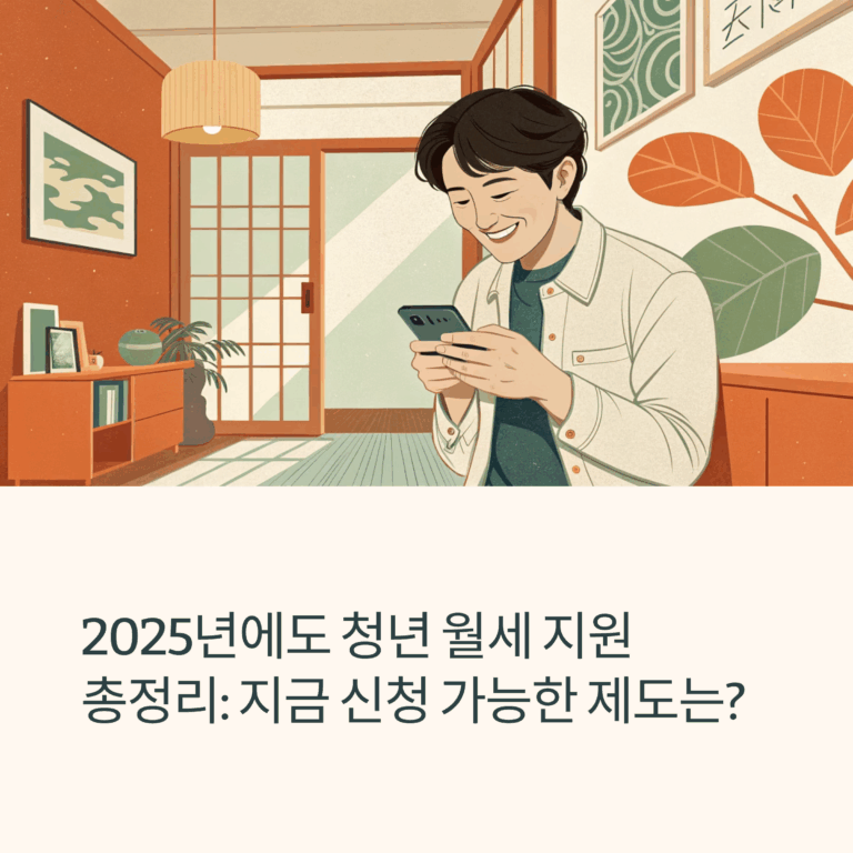 2025 청년 월세 지원