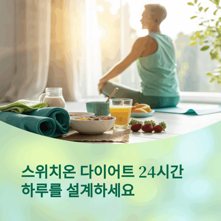 스위치온 다이어트 24시간 루틴 – 하루를 설계하세요