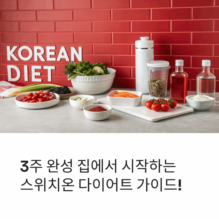3주 완성 스위치온 다이어트 집에서 혼자 하기
