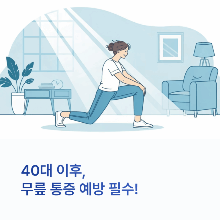 무릎 통증 스트레칭 5가지 — 꾸준한 습관부터