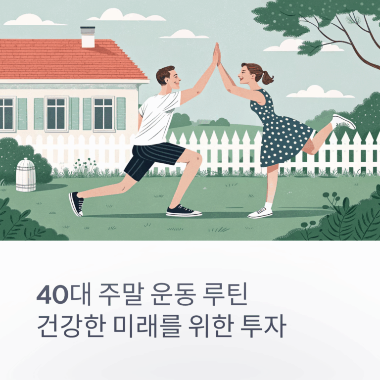 40대 주말 운동 루틴 — 건강한 미래를 위한 투자