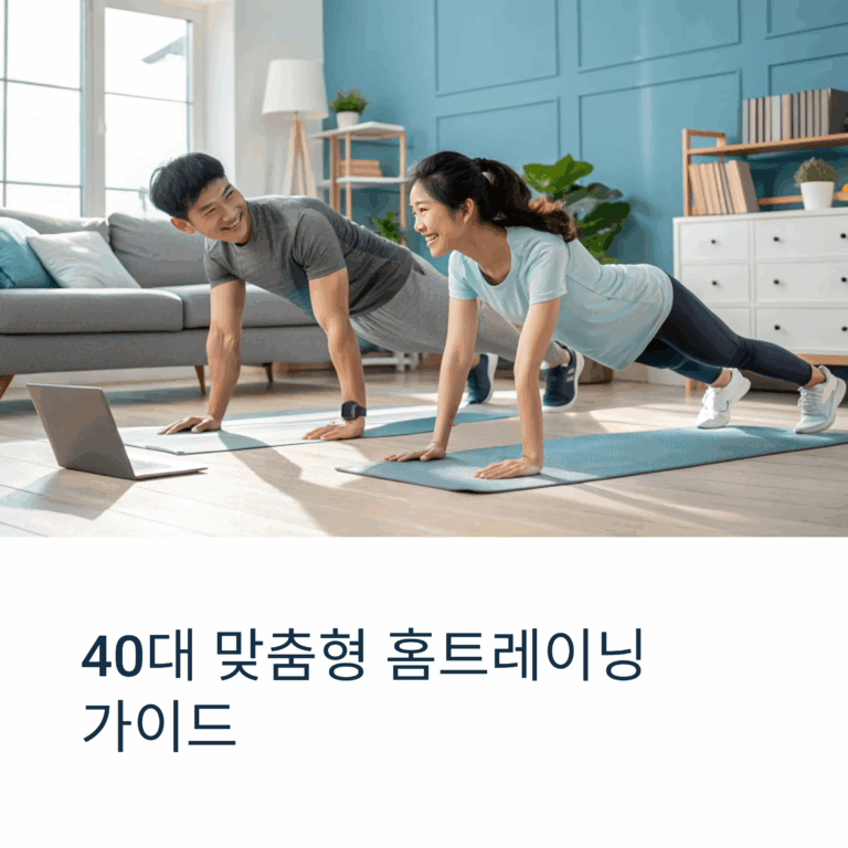 40대 홈트레이닝 맞춤형 가이드