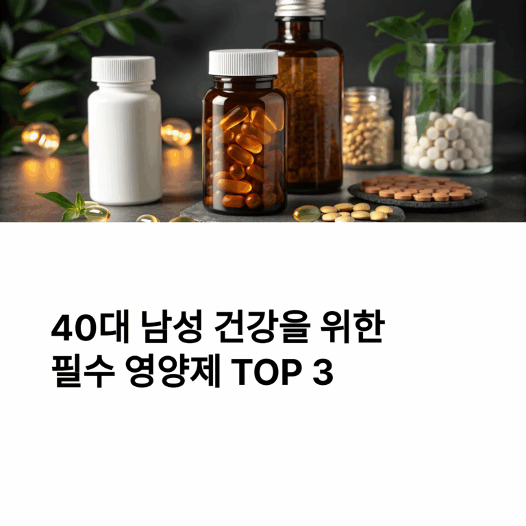 필수 영양제 TOP3