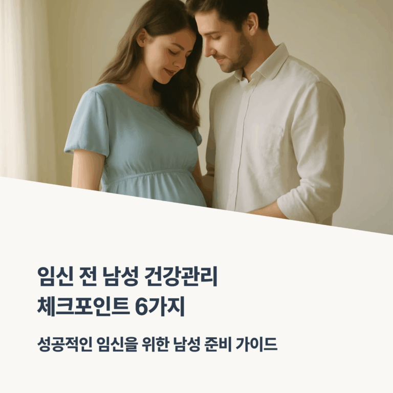 남성 임신 준비 6가지 – 건강한 정자를 만들자!!