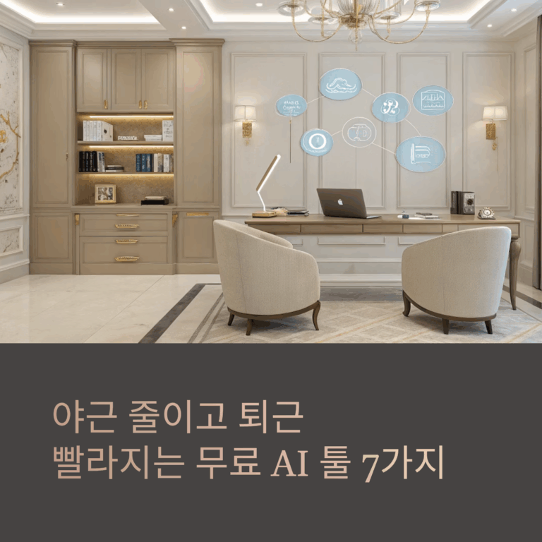 야근 줄이는 AI툴 7가지 – 퇴근이 빨라지는 방법