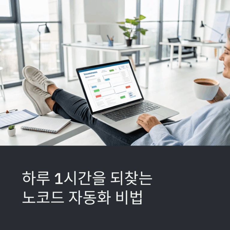 하루 1시간 아끼는 노코드 자동화 세팅법