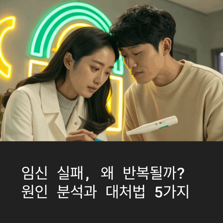 임신 실패 원인, 왜 반복될까? 분석과 대처법 5가지